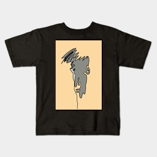 Unbroken Line drawing Kids T-Shirt